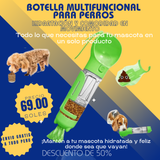 Botella Multifuncional para Perros- 4 FUNCIONES